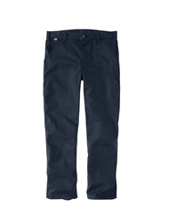 Carhartt FR Rugged Flex Relaxed Fit Duck Utility Work Pant | Navy 