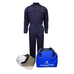 NSA 12 Cal ArcGuard Arc Flash Kit with Pure View & FR Coverall in UltraSoft 